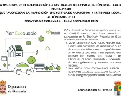 El Ayuntamiento, beneficiario de 15.686,27 euros del Plan Eco Pueblo de la Diputación de Granada