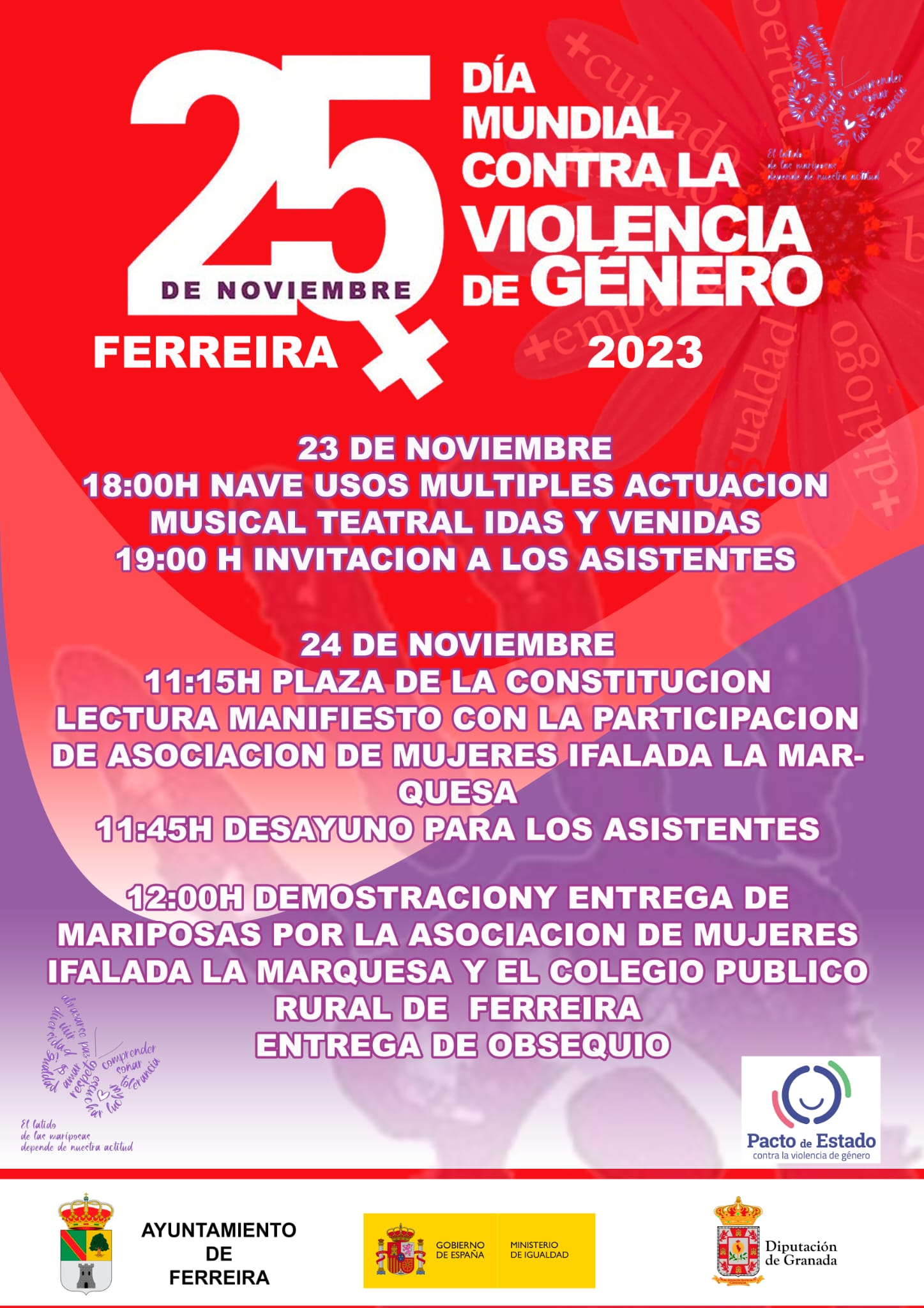 25 de noviembre, Día Mundial contra la Violencia de Género: actividades programadas